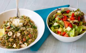 Living Healthy List Asparagus Farro Salad